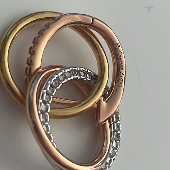 1pair Cartier all Color Gold Include Family Circles Hoop Earrings Mother’s Day - Picture 3 of 16